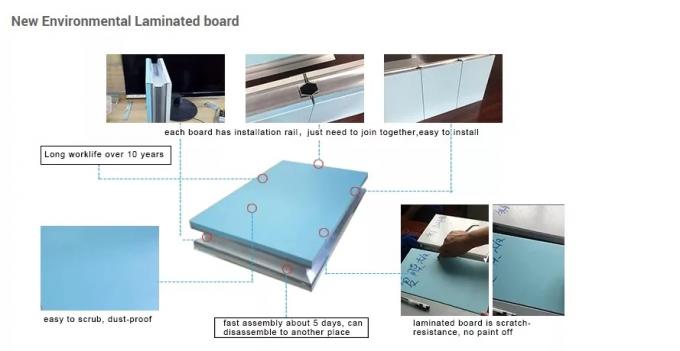 Air Tight Modular Operating Theater Room PLC Control PVC Multi Function 3