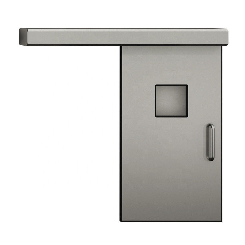 Grey Laboratory Clean Room Sliding Doors Steel Medical Clean Room Door