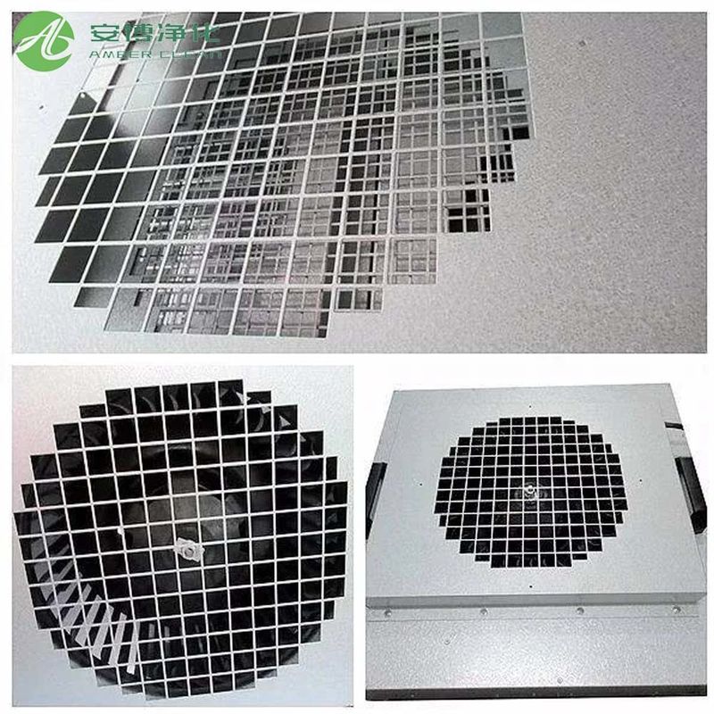 AMBER Class 100 Galvannized Steel 46KG Filter Fan Unit AC 220V/50HZ