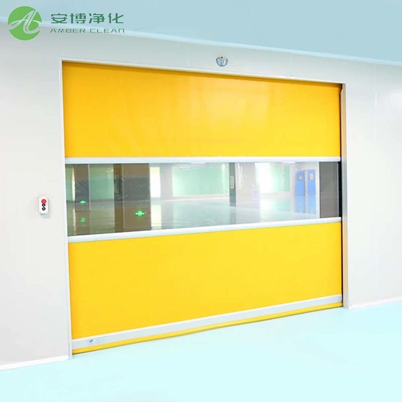 SS304 Door Frame PVC Fast Industrial Roller Shutter Doors Sensor Switch
