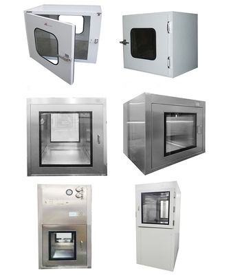 SUS201 Stainless Steel Pass Box GMP Laminar Air Flow Cleanroom Pass Through Box