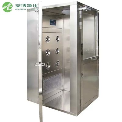 AMBER Cleanroom Stainless Steel Air Shower In Pharmaceutical Industry