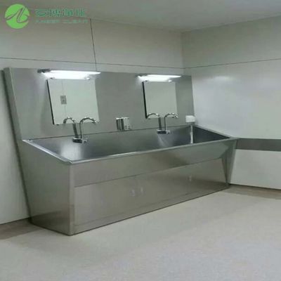 Multi Station Stainless Steel Clinical Wash Hand Basin with Sensor Faucet
