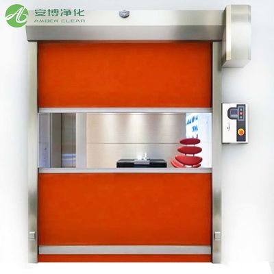 B1 Flame Retardant Remote Control PVC Fast Rolling Door Safety Anti-Pinch
